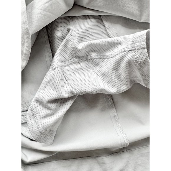 ATHLETA Stellar Fog Grey EuroLuxe Power Mesh Lined Golf Skort Shorts, Size S - Picture 7 of 16